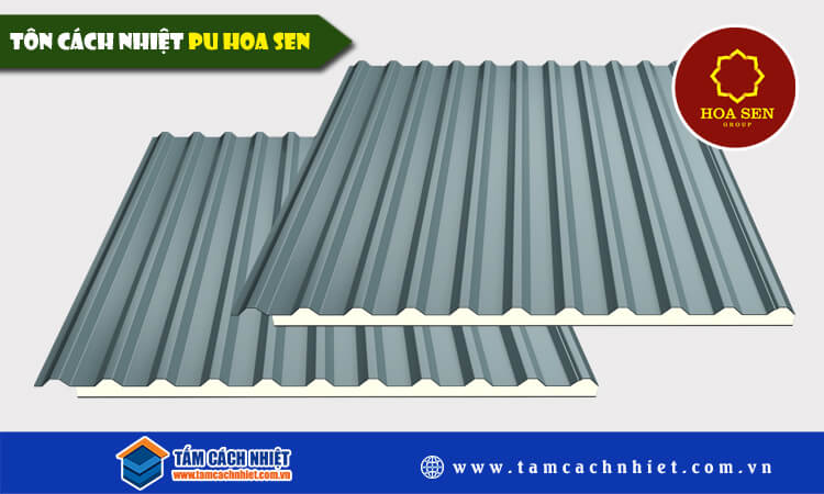 Tôn cách nhiệt PU hoa sen