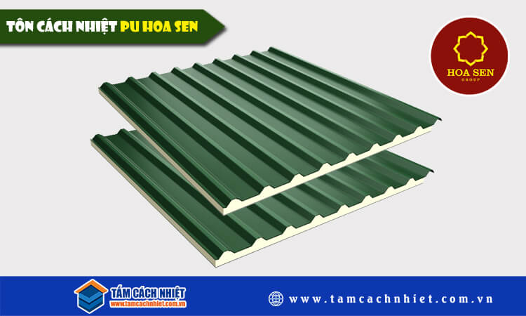 Tôn cách nhiệt PU hoa sen