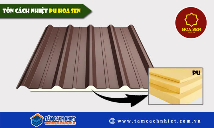 Tôn cách nhiệt PU hoa sen